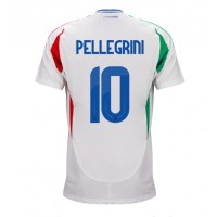 Maglie da calcio Italia Lorenzo Pellegrini #10 Seconda Maglia Europei 2024 Manica Corta